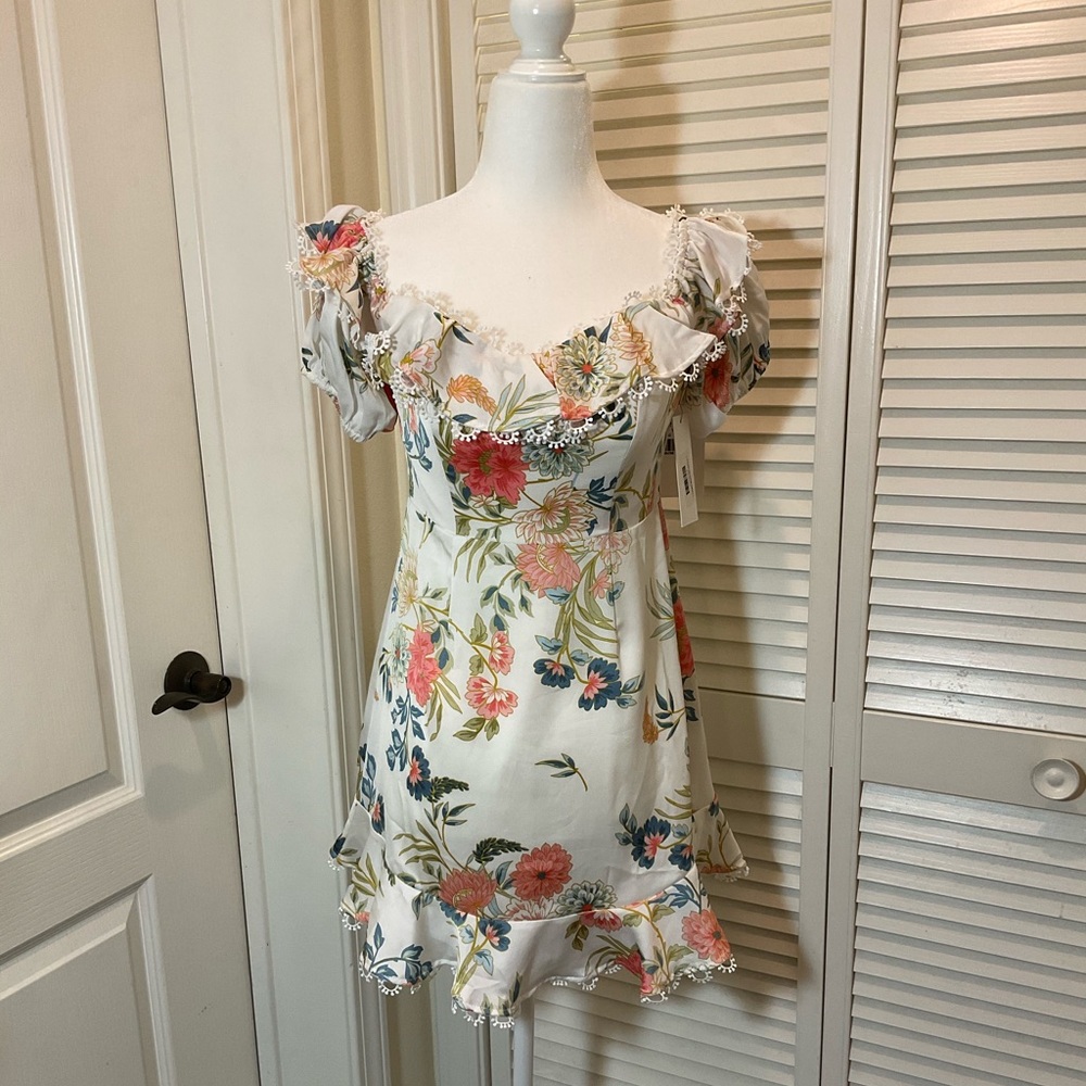 White Floral Dress